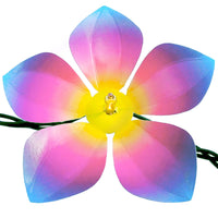 Flower shapes for string lights, easily attached, bring a cheerful pop of color to any space. Perfect for weddings, patio, parties or everyday decor, these flower lights work well in just about any place